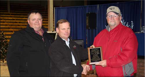 photo of plaque presentation